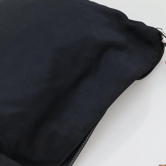 GUCCI Bamboo Hand Bag Nylon Black Silver 001 1705 001 1705 - Picture 6 of 12